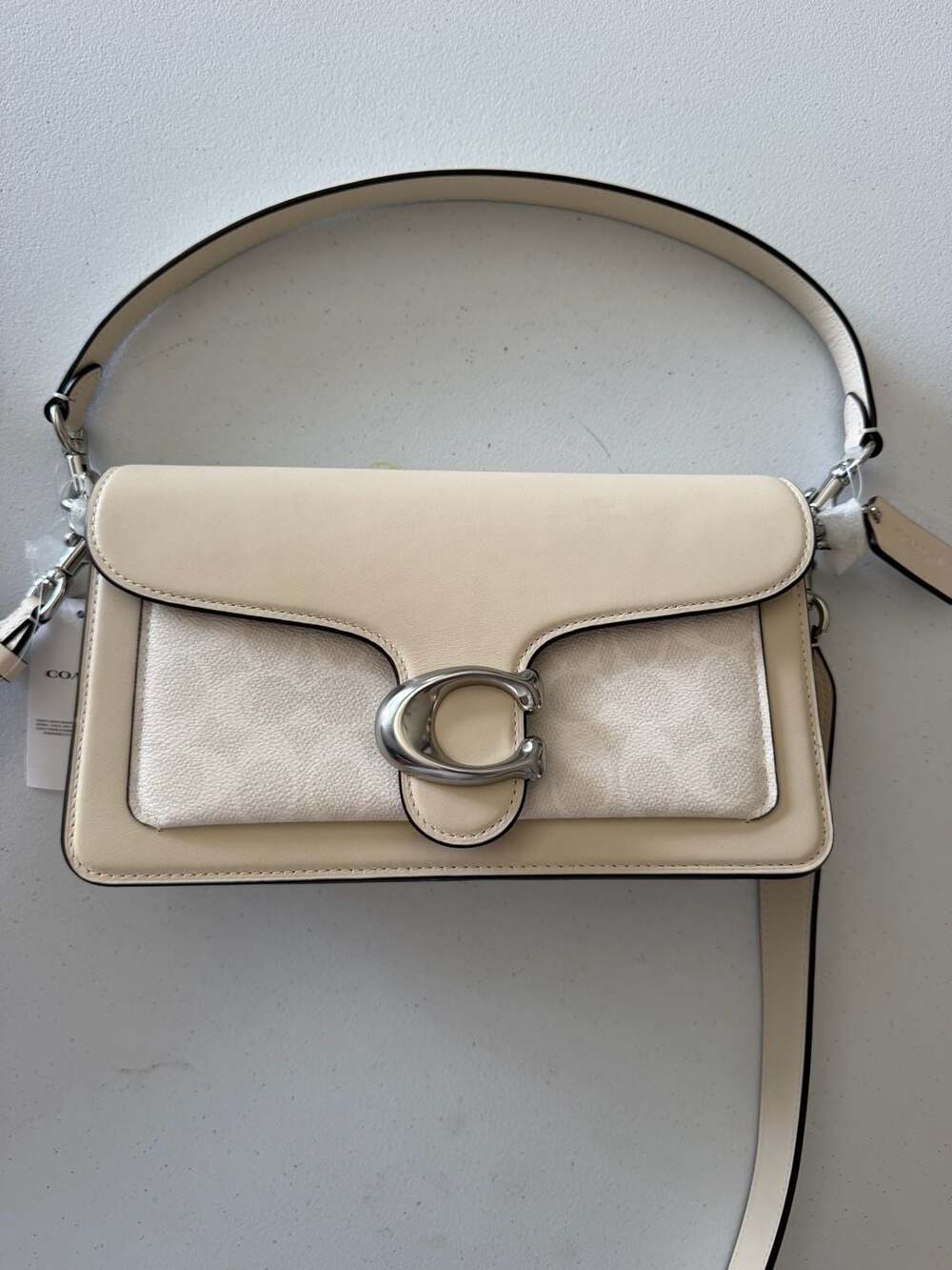 Coach Tabby Shoulder Bag 26 Signature Canvas White Chalk C1032 – MSRP $450